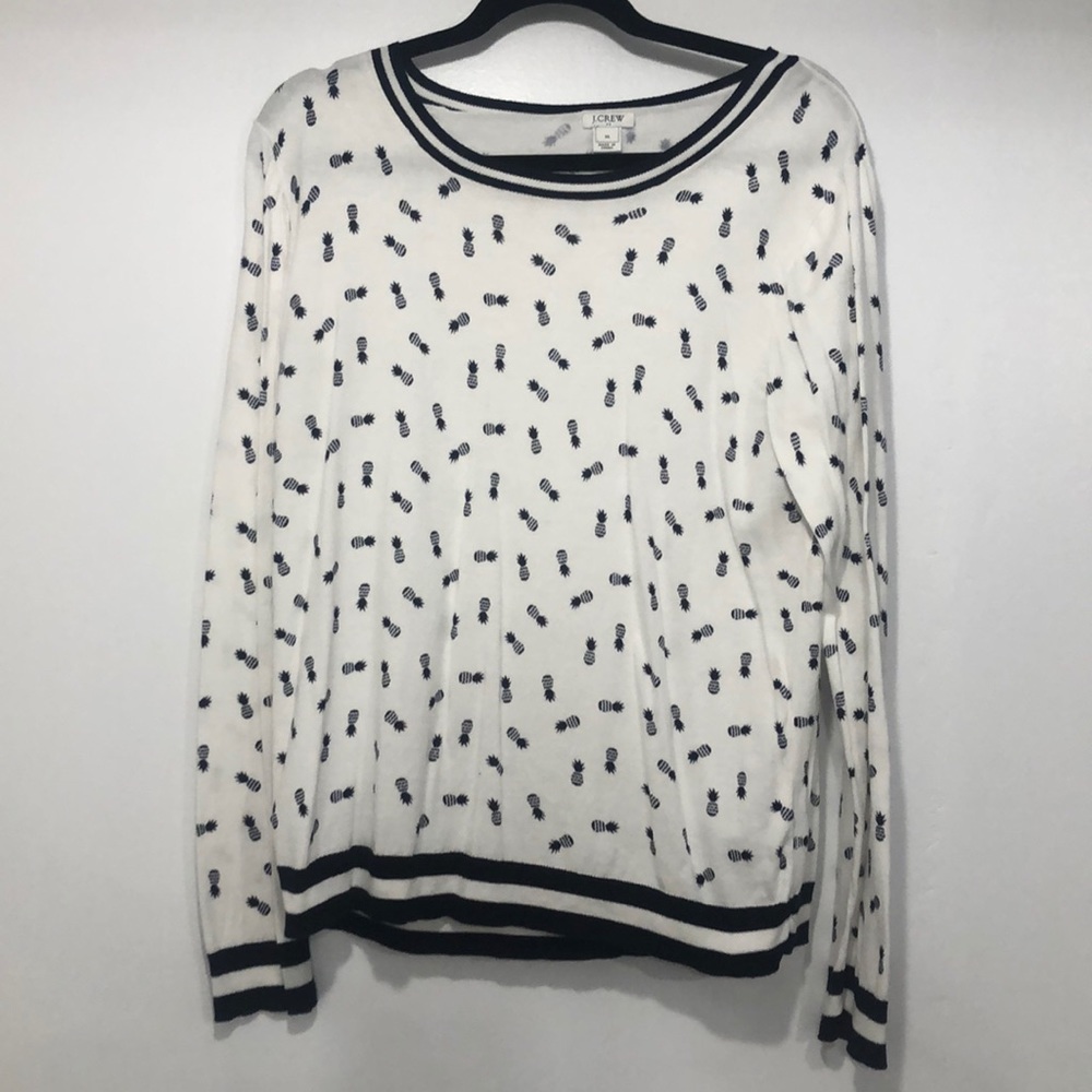 Jcrew pineapple light sweater